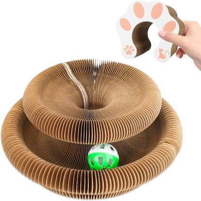 Transform Your Cat's Playtime with the Durable Kitty Kurlz Cat Toy - Scratch-Resistant, Wear-Resistant Fun!