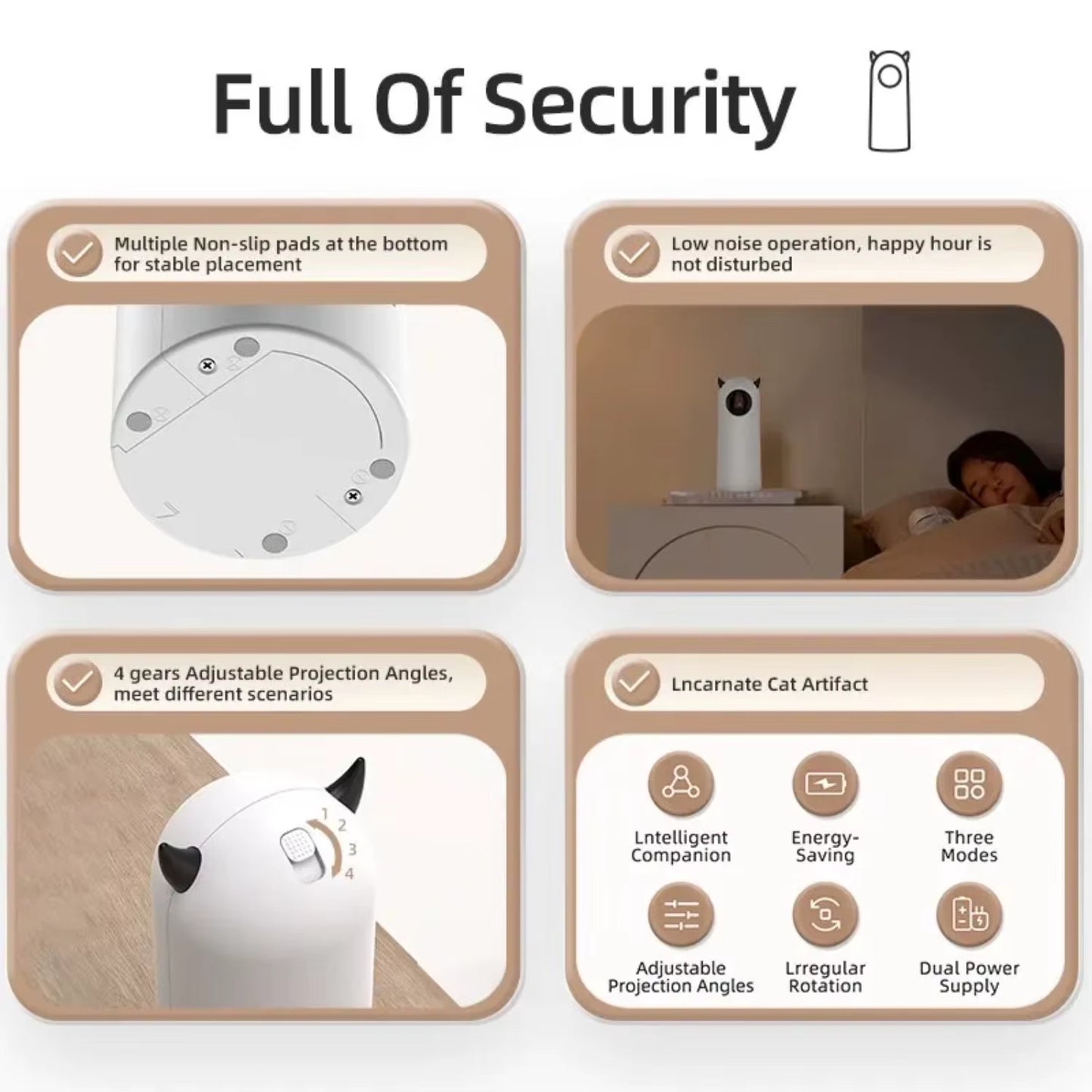 Engaging Automatic Smart Laser Cat Toy - Interactive LED Teaser for Endless Indoor Fun!