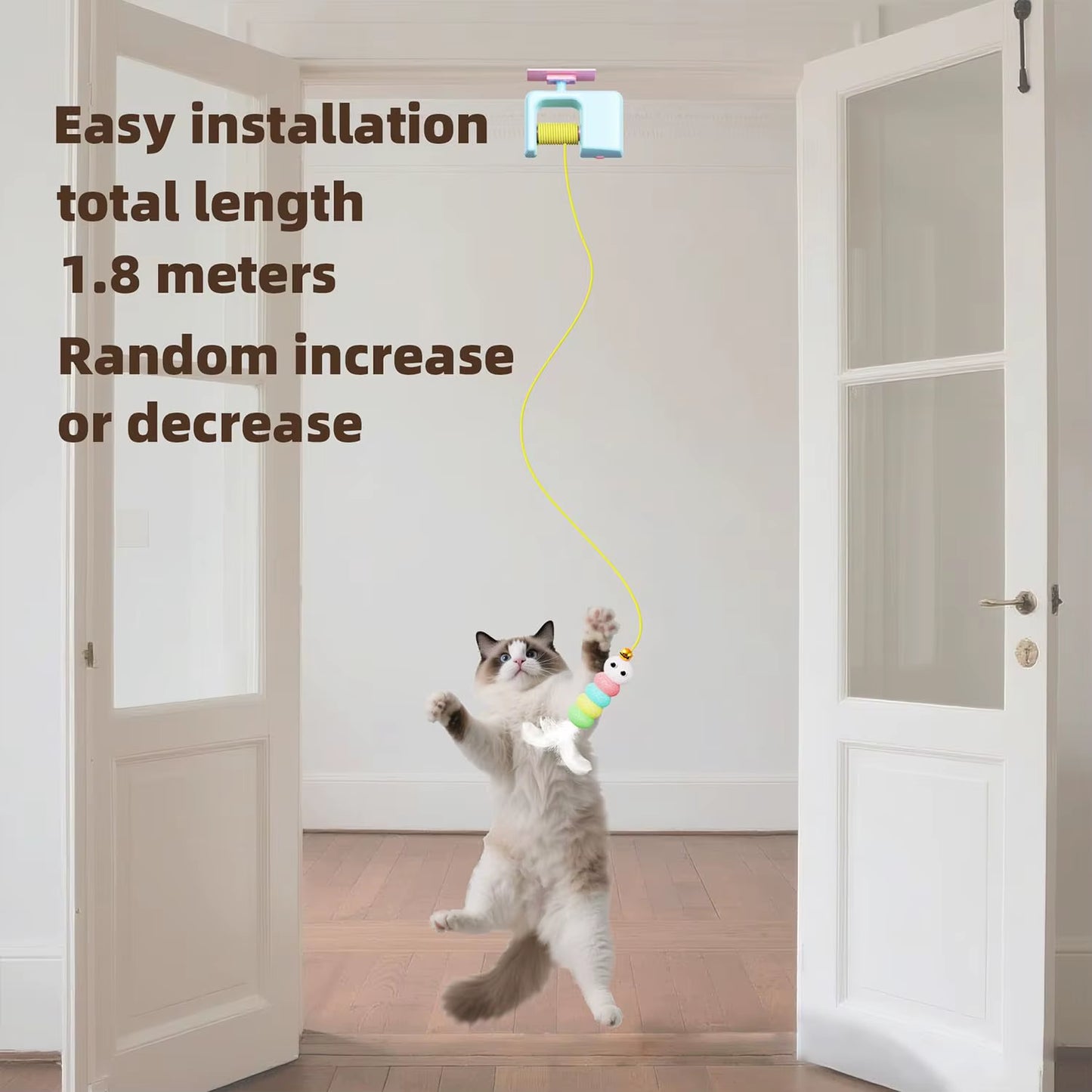 Engaging Interactive Rechargeable Cat Toy - Automatic Electric Flying Bird for Stress Relief and Playtime Fun