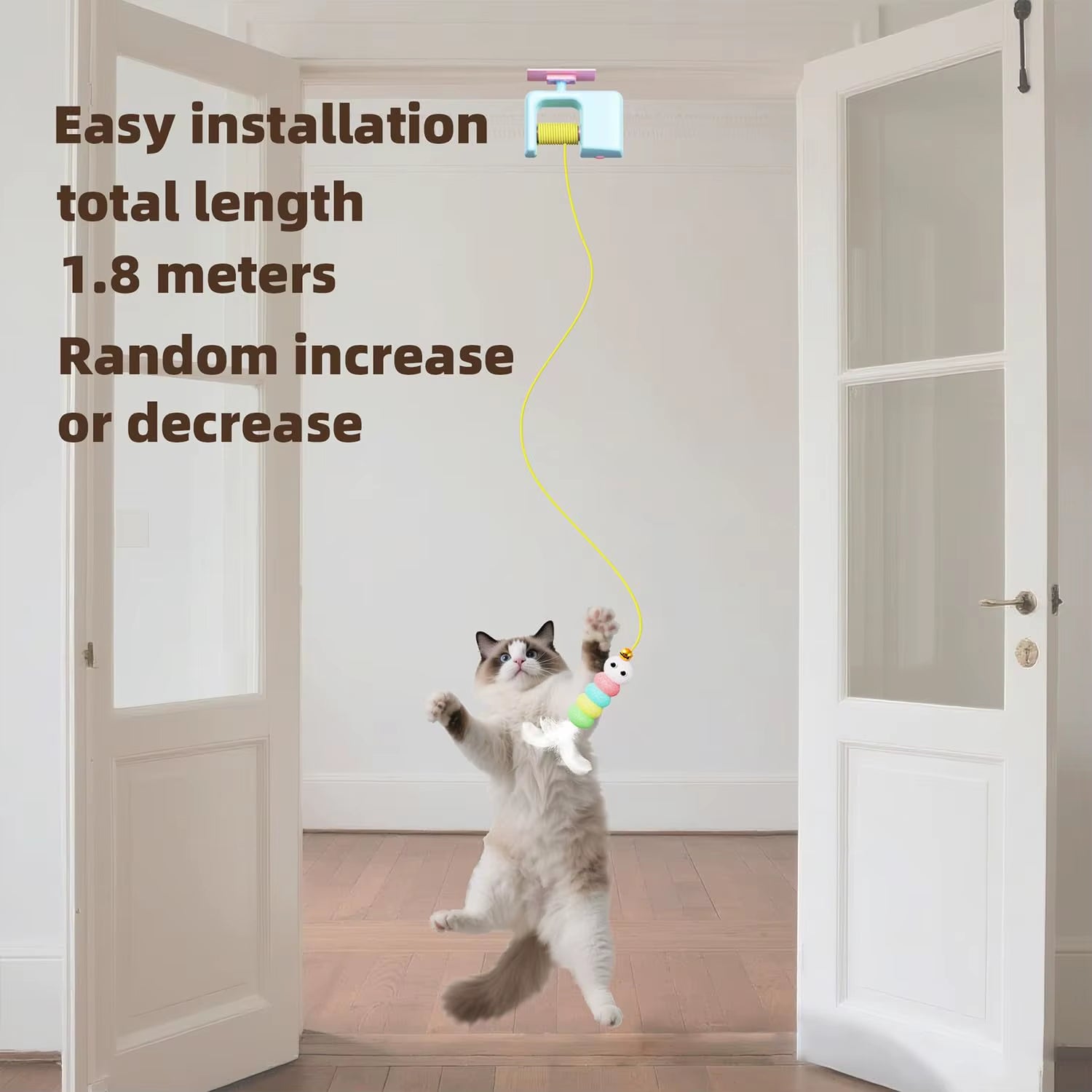 Engaging Interactive Rechargeable Cat Toy - Automatic Electric Flying Bird for Stress Relief and Playtime Fun