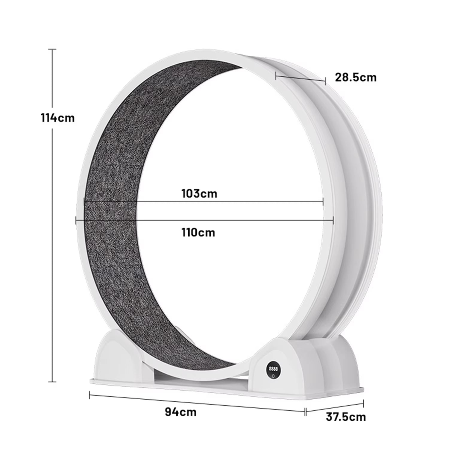 Revolutionize Your Cat's Playtime with Our Quiet Cat Exercise Wheel - Perfect Indoor Treadmill with Pedometer for Happy, Healthy Cats!
