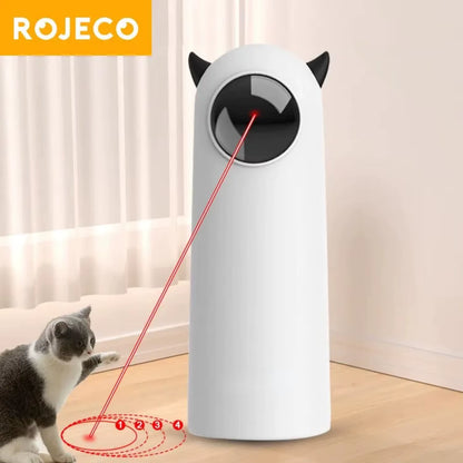 Engaging Automatic Smart Laser Cat Toy - Interactive LED Teaser for Endless Indoor Fun!