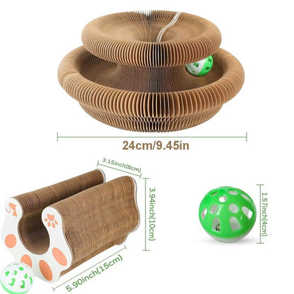 Transform Your Cat's Playtime with the Durable Kitty Kurlz Cat Toy - Scratch-Resistant, Wear-Resistant Fun!