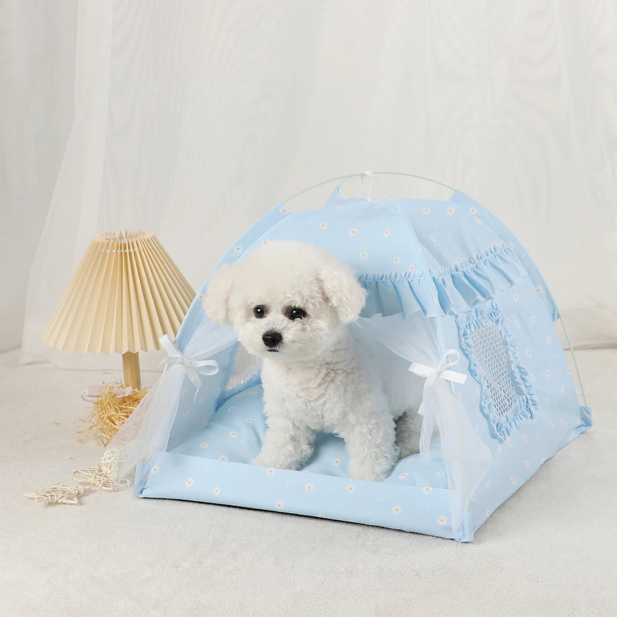 Cozy Winter Cat Tent Bed - Warm and Breathable Accessories for Your Feline Friend