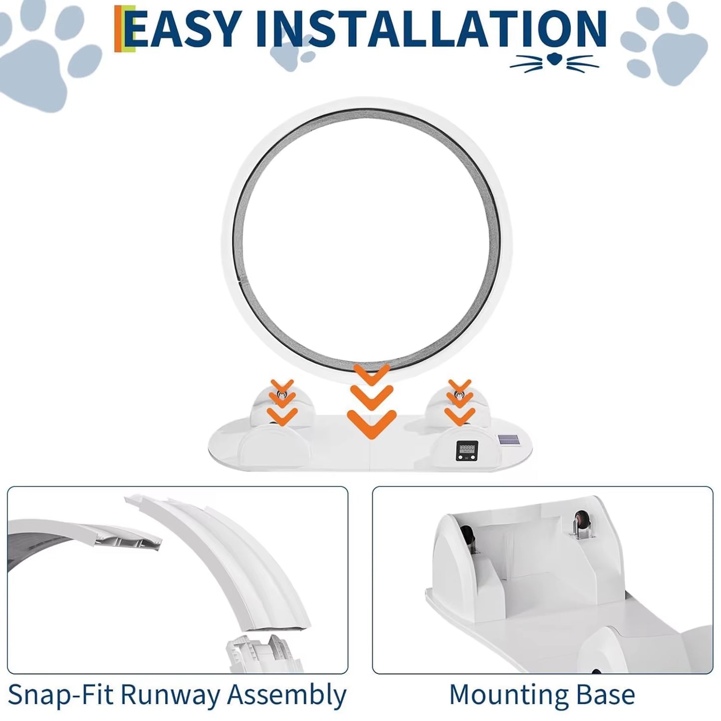 Revolutionize Your Cat's Playtime with Our Quiet Cat Exercise Wheel - Perfect Indoor Treadmill with Pedometer for Happy, Healthy Cats!