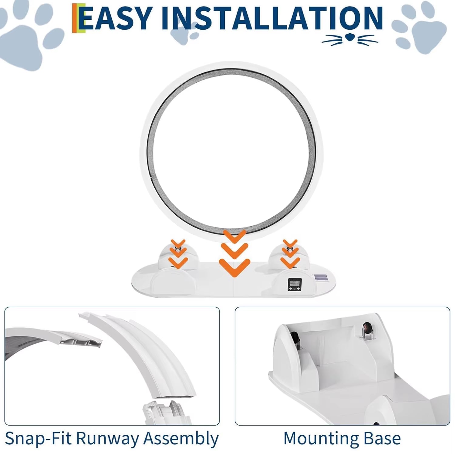 Revolutionize Your Cat's Playtime with Our Quiet Cat Exercise Wheel - Perfect Indoor Treadmill with Pedometer for Happy, Healthy Cats!