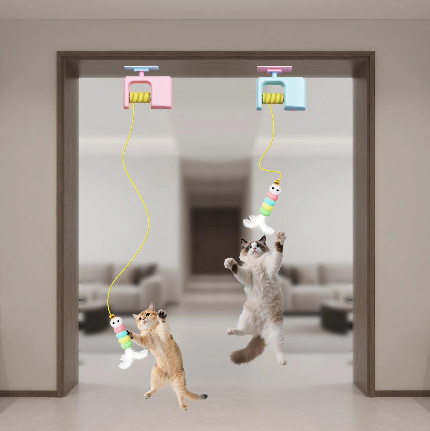 Engaging Interactive Rechargeable Cat Toy - Automatic Electric Flying Bird for Stress Relief and Playtime Fun