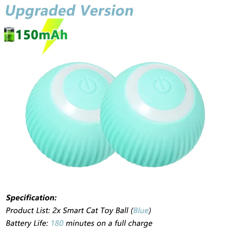 Engaging Interactive Cat Toy Ball - Electric Automatic Rolling Smart Toy for Cats - Fun and Active Cat Game Accessories