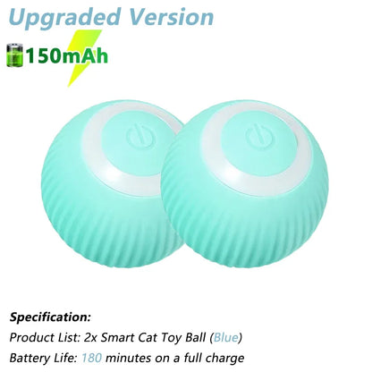 Engaging Interactive Cat Toy Ball - Electric Automatic Rolling Smart Toy for Cats - Fun and Active Cat Game Accessories