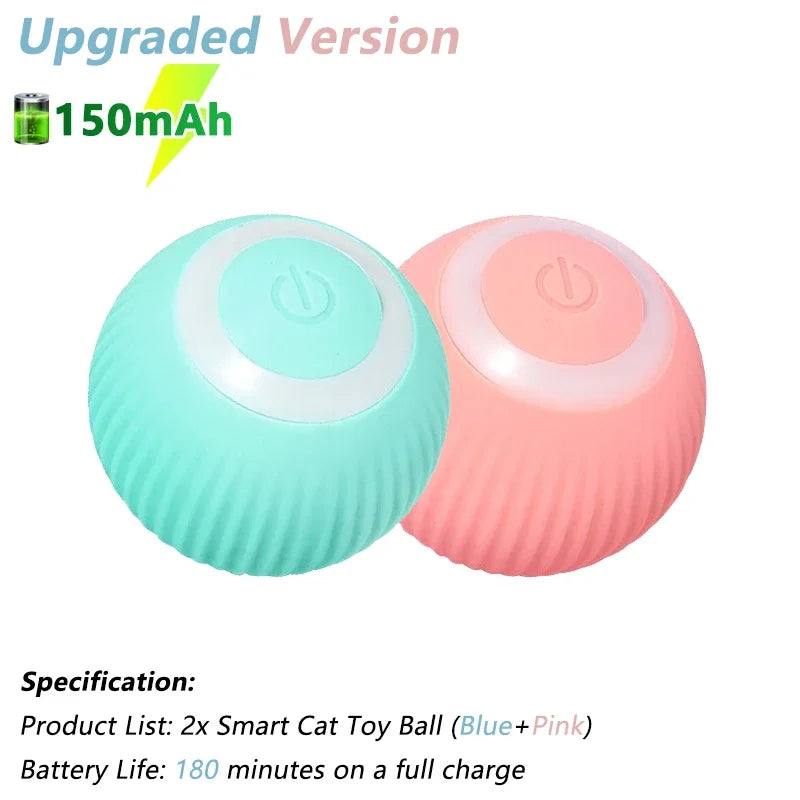 Engaging Interactive Cat Toy Ball - Electric Automatic Rolling Smart Toy for Cats - Fun and Active Cat Game Accessories