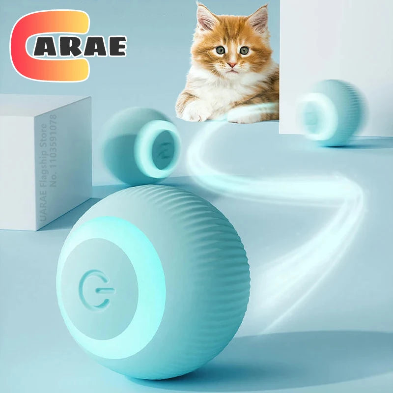 Engaging Interactive Cat Toy Ball - Electric Automatic Rolling Smart Toy for Cats - Fun and Active Cat Game Accessories