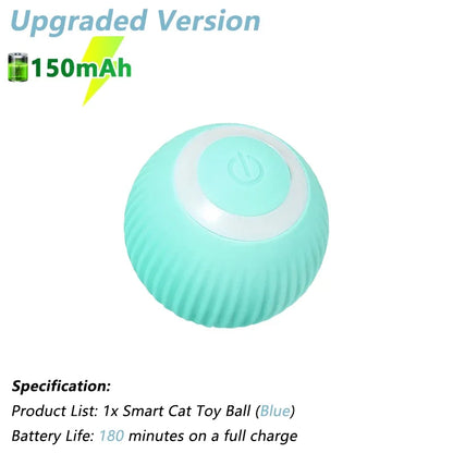 Engaging Interactive Cat Toy Ball - Electric Automatic Rolling Smart Toy for Cats - Fun and Active Cat Game Accessories