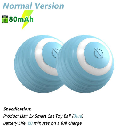 Engaging Interactive Cat Toy Ball - Electric Automatic Rolling Smart Toy for Cats - Fun and Active Cat Game Accessories