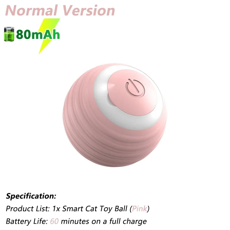 Engaging Interactive Cat Toy Ball - Electric Automatic Rolling Smart Toy for Cats - Fun and Active Cat Game Accessories