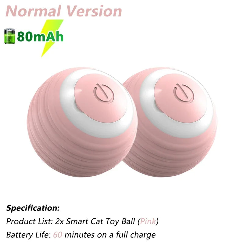 Engaging Interactive Cat Toy Ball - Electric Automatic Rolling Smart Toy for Cats - Fun and Active Cat Game Accessories