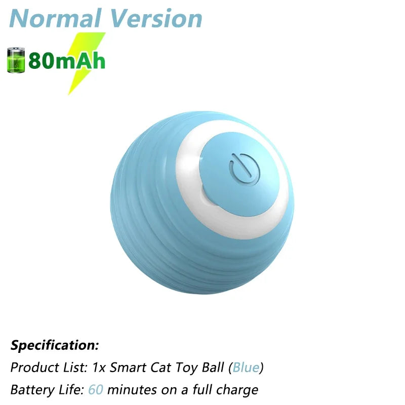 Engaging Interactive Cat Toy Ball - Electric Automatic Rolling Smart Toy for Cats - Fun and Active Cat Game Accessories