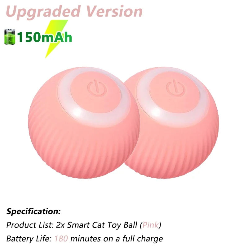 Engaging Interactive Cat Toy Ball - Electric Automatic Rolling Smart Toy for Cats - Fun and Active Cat Game Accessories