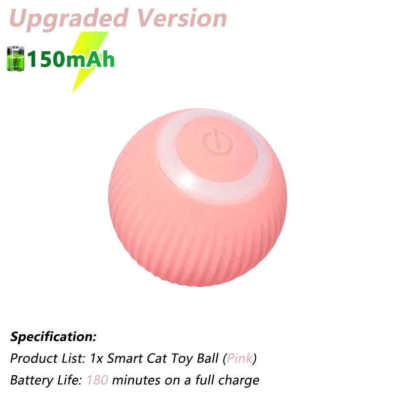 Engaging Interactive Cat Toy Ball - Electric Automatic Rolling Smart Toy for Cats - Fun and Active Cat Game Accessories