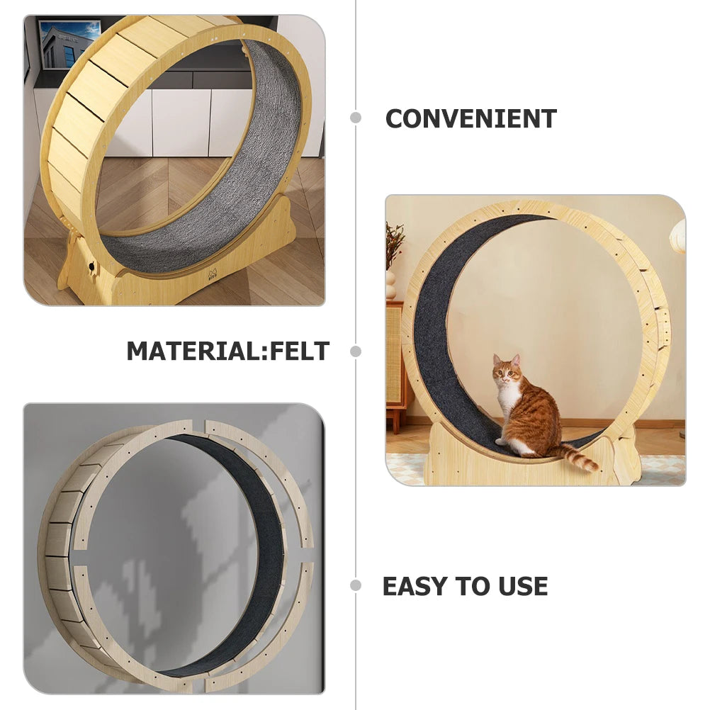 Transform Playtime with Our Cat Exercise Wheel Mat - Plush Cushion for Ultimate Comfort and Fun!