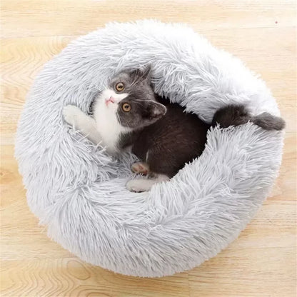 Cozy Plush Cat Bed: Warm and Soft Nest for Ultimate Feline Comfort