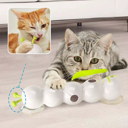 Exciting Caterpillar Teasing Cat Toy - Motion Activated, Rechargeable, and Interactive Fun for Indoor Cats!