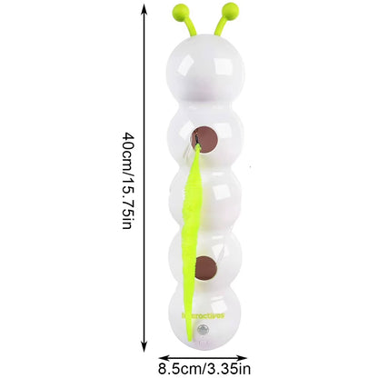 Exciting Caterpillar Teasing Cat Toy - Motion Activated, Rechargeable, and Interactive Fun for Indoor Cats!