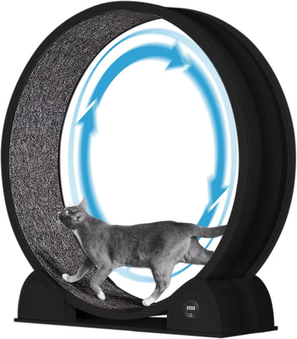 Revolutionize Your Cat's Playtime with Our Quiet Cat Exercise Wheel - Perfect Indoor Treadmill with Pedometer for Happy, Healthy Cats!