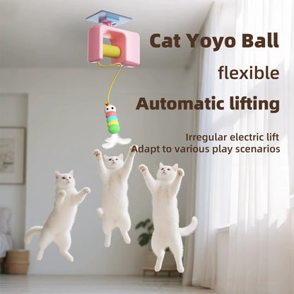 Engaging Interactive Rechargeable Cat Toy - Automatic Electric Flying Bird for Stress Relief and Playtime Fun