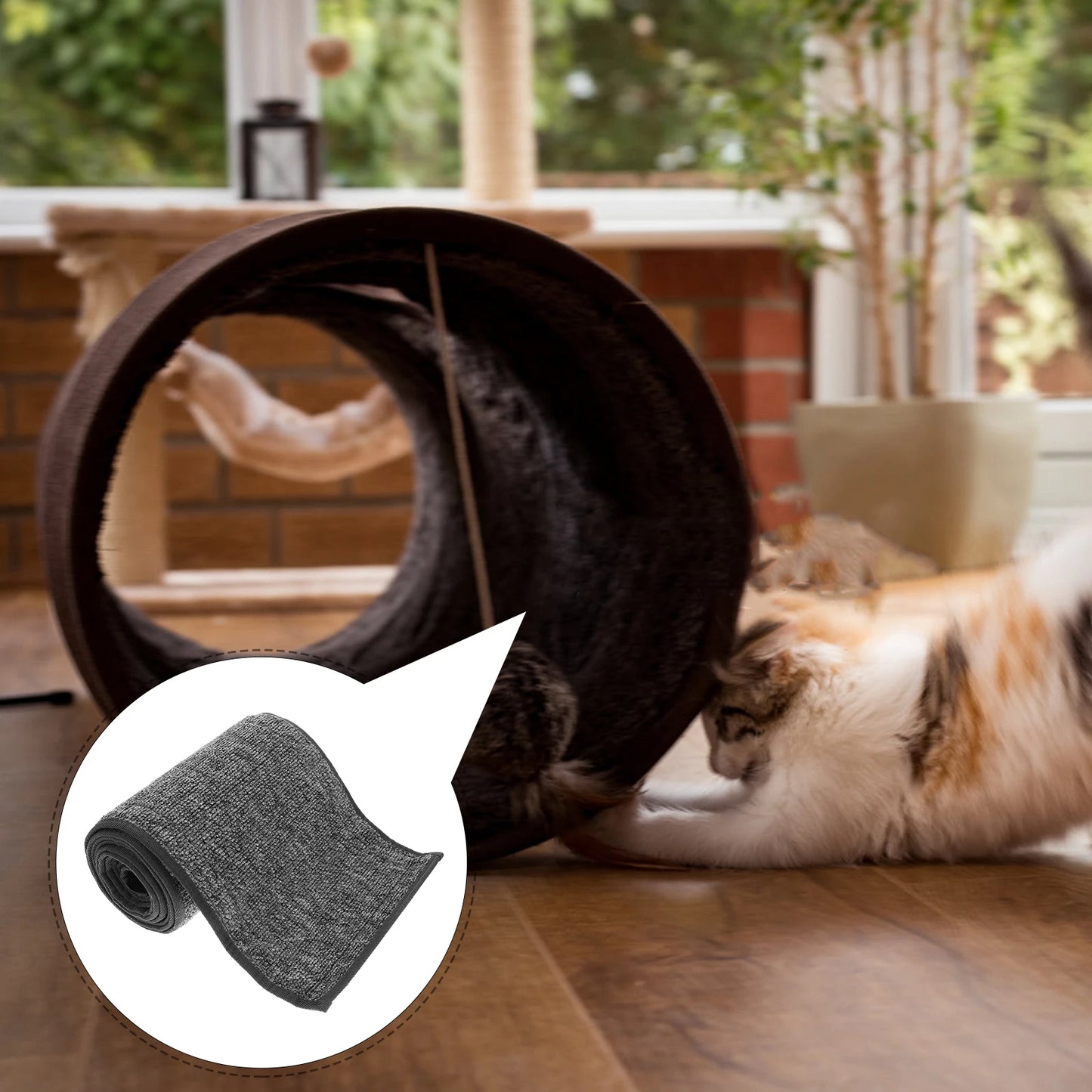 Transform Playtime with Our Cat Exercise Wheel Mat - Plush Cushion for Ultimate Comfort and Fun!